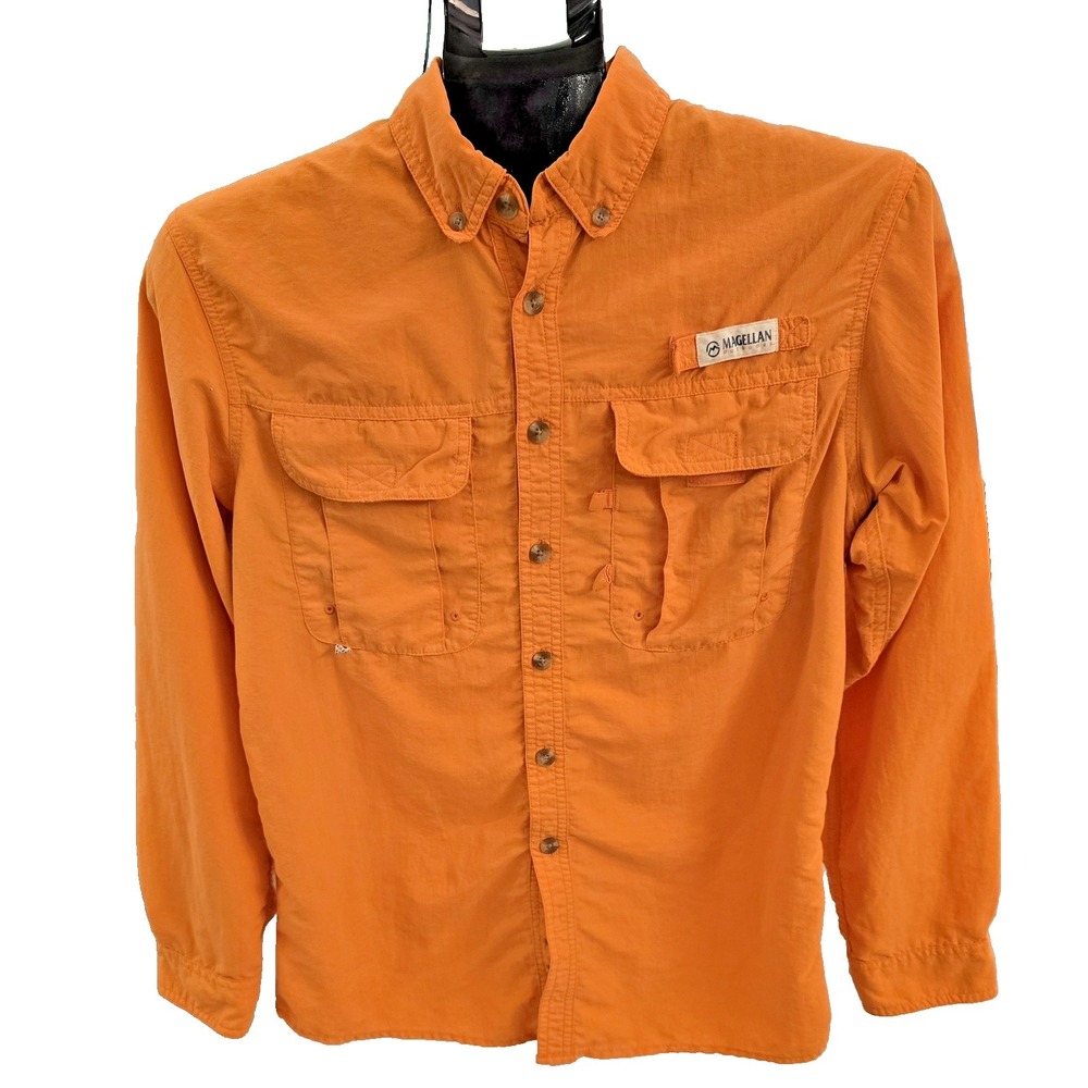 Magellan Outdoors‎ Shirt Mens XL Long Sleeve Fishing Button Up MagWick Vented